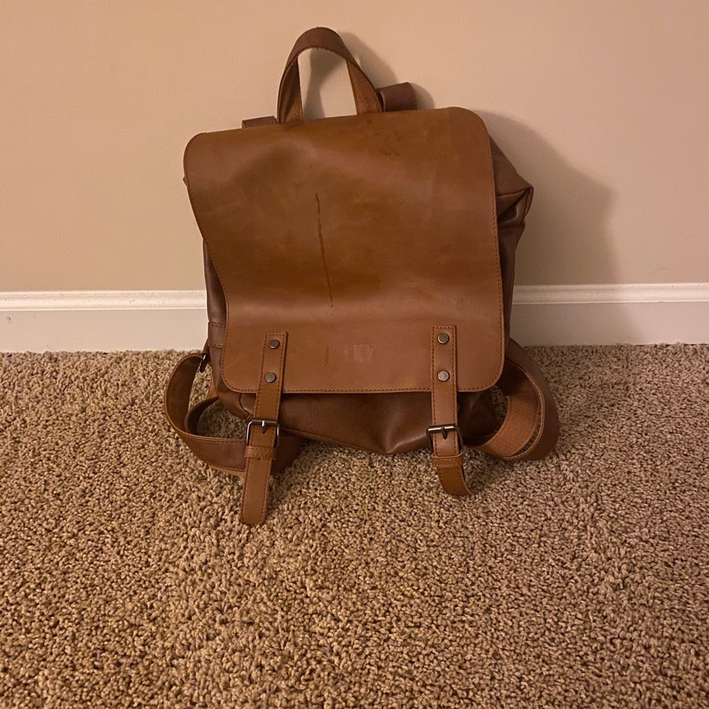 Leather back pack